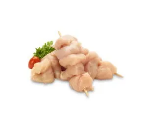 Chicken Breast Meat Skewered